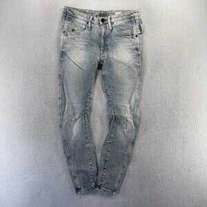 G Star Jeans Women's 25x30 Fits 28x26 Blue Arc Juke 3D Tapered Moto Vintage y2k